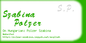 szabina polzer business card